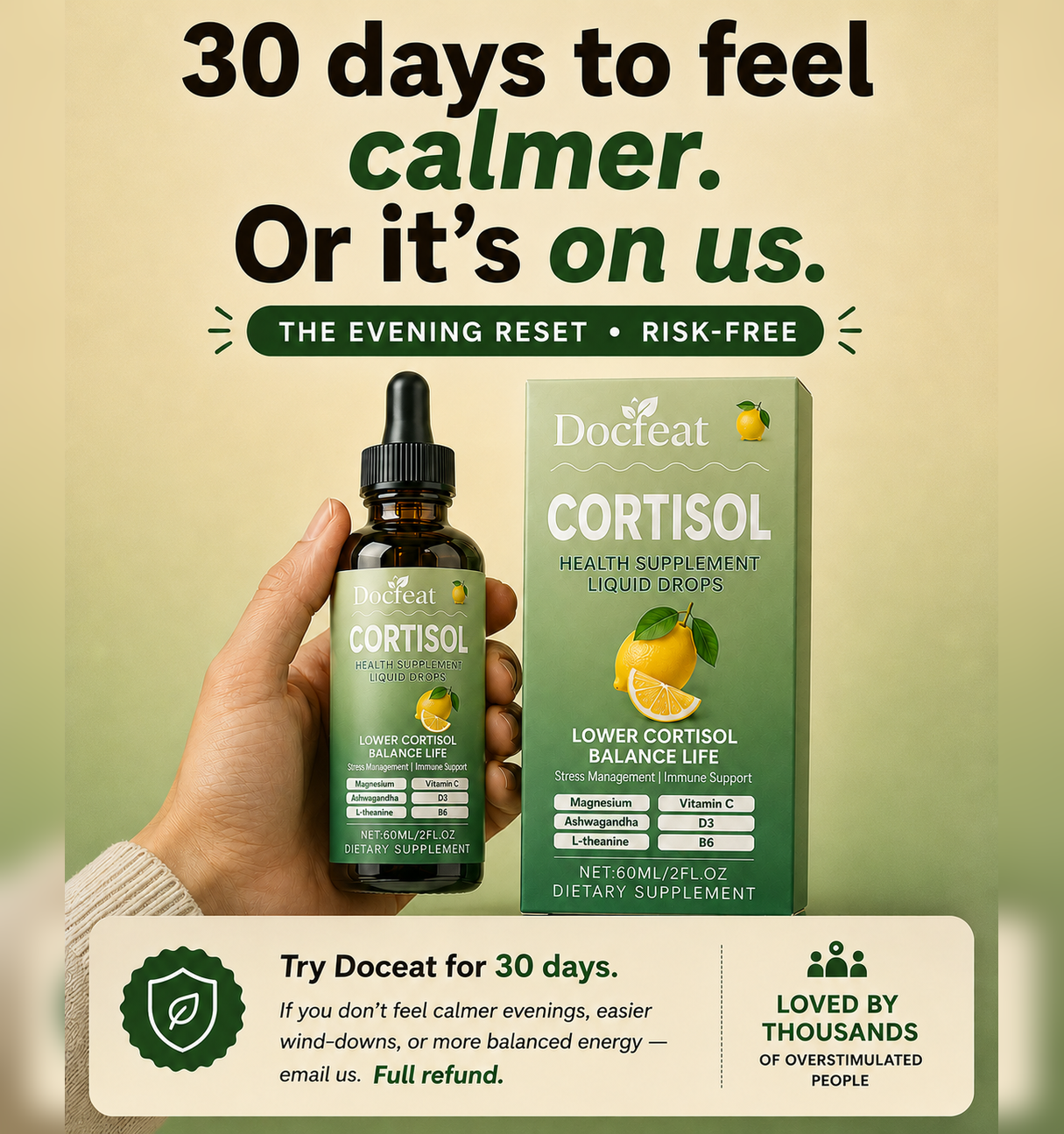 12-in-1 Calming Liquid Drops - Finally Quiet the Noise in Your Head