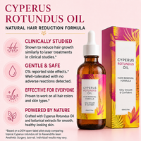 Cyperus Rotundus Oil for Natural Hair Reduction